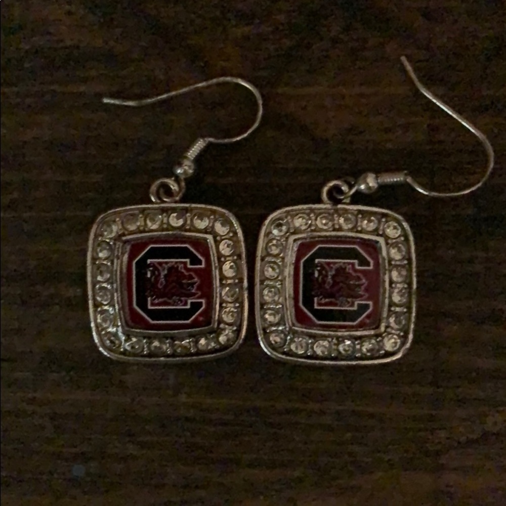 carolina gamecock earrings.